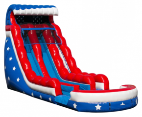 Stars & Stripes 18ft Dual Lane Slide