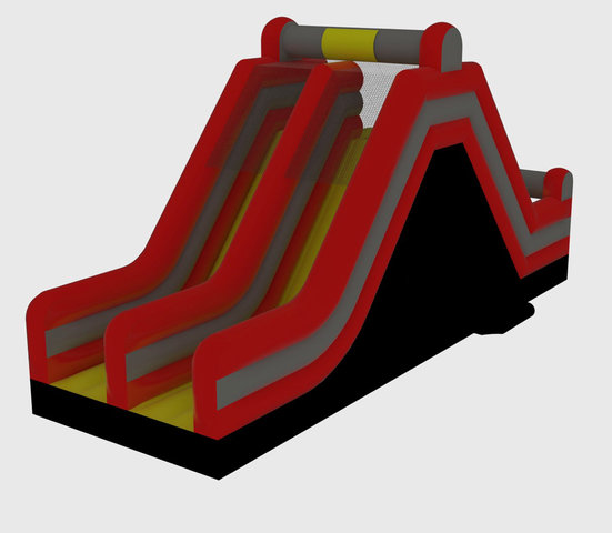 16' Dual Lane Rock Climb Slide