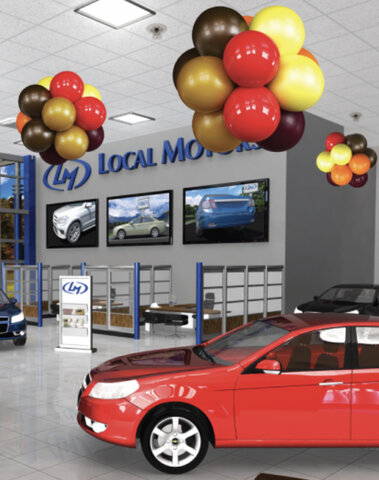 12 Balloon Hanging Cluster