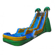 17 Ft Tropical Wave Water Slide with Pool