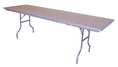 8 ft Wood Banquet Table