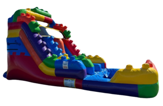 15ft Dual Lane Water Slide (AKA Mega Blocks)