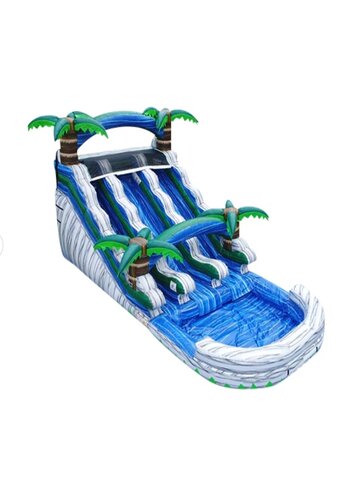 Blue Splash 15ft Waterslide