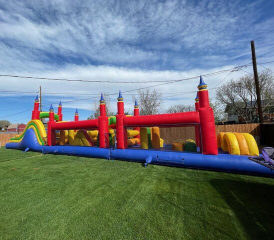 60' Rainbow Obstacle Course 