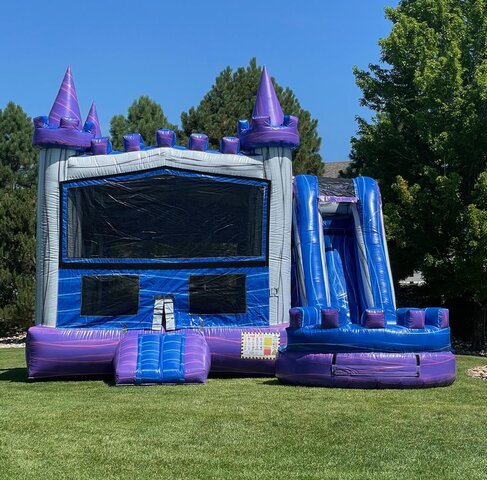 5-in-1 Purple Combo Waterslide