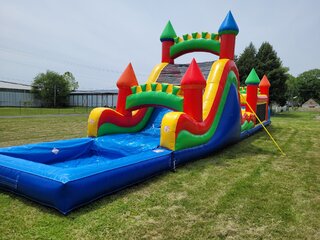 70 Ft. Obstacle Course With POOL