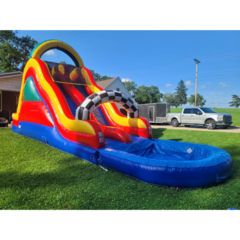 Dual Lane Sports Waterslide