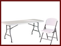 Tables and Chairs (Price with Bouncer only)