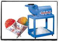 Sno Cone Machine w/50 servings and 6'Table for serving