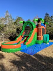 Tropical 5-in-1 Combo With Water Slide
