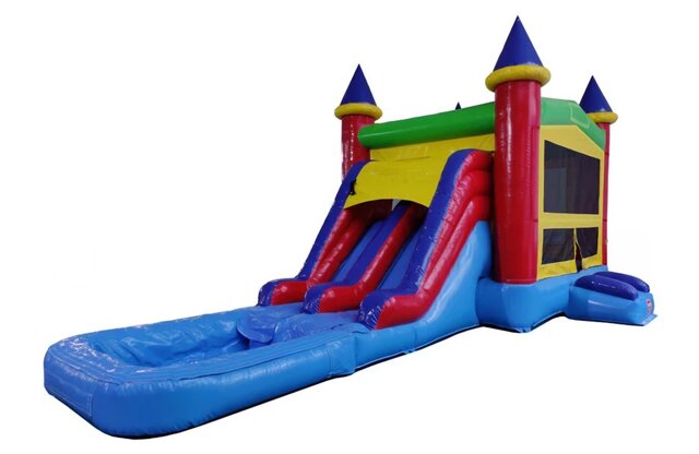 Rainbow Castle Combo With Pool