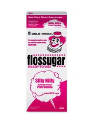 Silly Nilly Pink Cotton Candy Floss With 25 Sticks