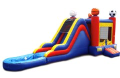 Sports Themed Moon Bounce  Combo Wet/Dry