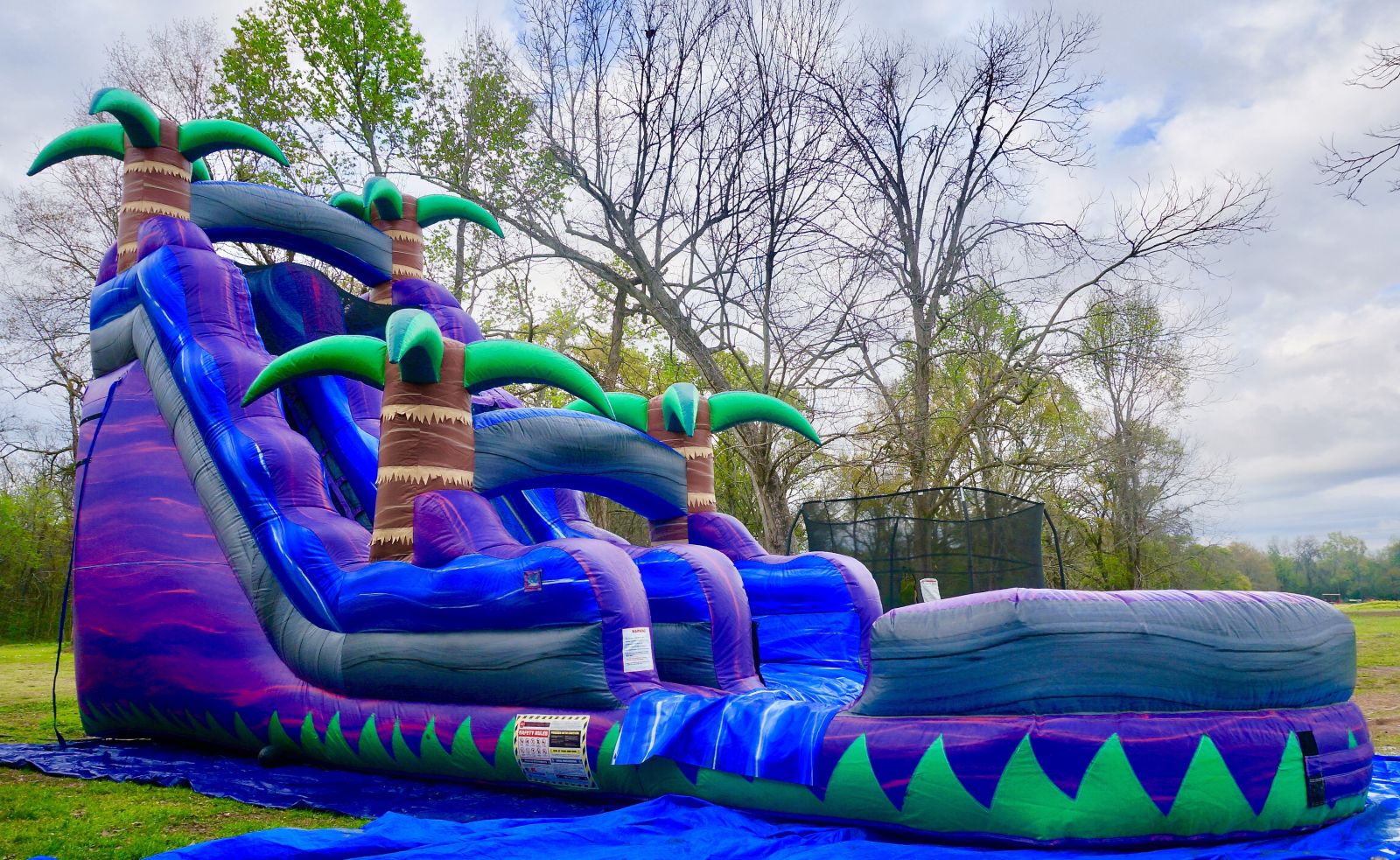 18ft Purple Crush Water Slide | Bounce E Bounce - Lafayette