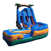 18ft Tropical Thunder Dual Lane Water Slide