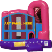 A 4N1 Bounce House Combo (Pink)