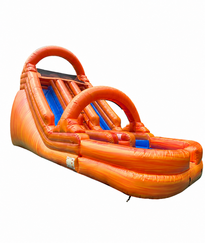 18' Orange Dual Lane Wet/Dry Slide *19-18-01