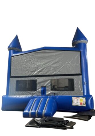 15'x15' Grey/Blue Bounce House *15-12