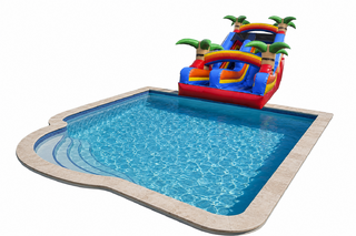 18' Tropical Pool Side Water Slide **16-18-01