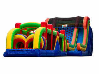 Rock Wall Slide With 38ft Obstacle Course (A+B) *