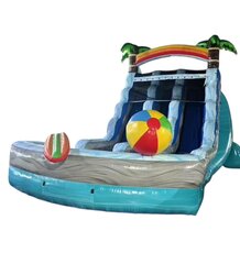 18' Beach Ball Dual Lane Water Slide *16-18-06