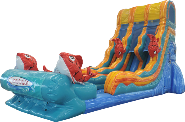 22FT Big Kahuna Dual Lane Slide (Wet Use) New For '25