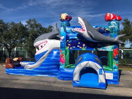 shark water bounce house