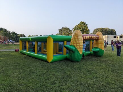 inflatable corn maze