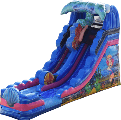 Mermaid Plunge 16' foot Water or Dry Slide