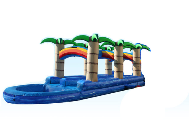 Tropical Slip-N-Slide with Foam