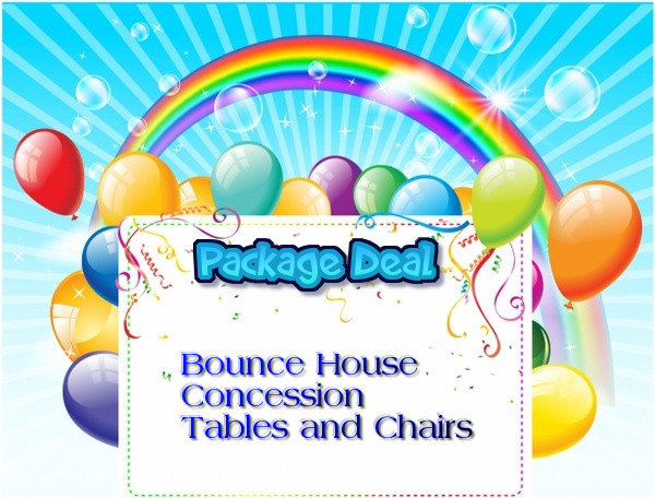 Bouncer Concession Tables & Chairs Package