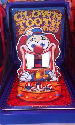 Clown Tooth Knockout Carnival Game