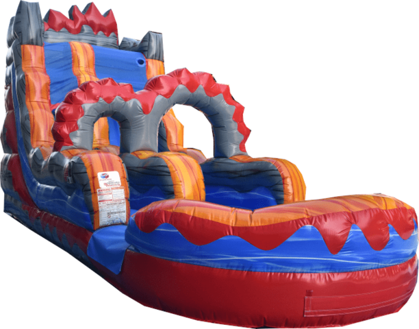 Lava Rush 18' Water or Dry Slide