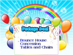 Bouncer Concession Tables & Chairs Package Bouncer Concession Tables & Chairs Package