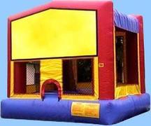  15' x 15’ Bouncer -red, blue, yellow