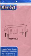 Pink Plastic Table Cover
