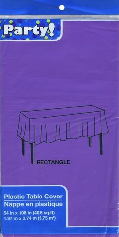 Purple Plastic Table Cover