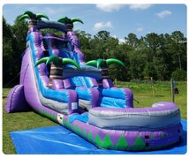 24ft Purple Waves Waterslide
