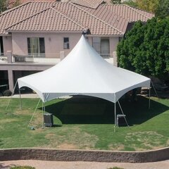 40' x 40' HEX Hexigon High Peak Tent (Seats 130)