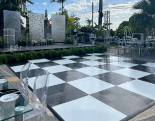 Custom Sized Checkered Dance Floor 