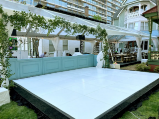 Custom Sized White Dance Floor 