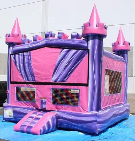 Pink Purple Castle Bouncer