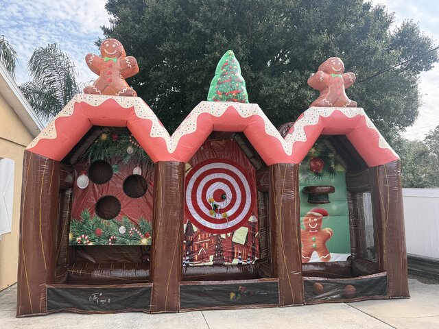 Gingerbread 3-in-1 Interactive Game Rental | Bounce House of Tampa