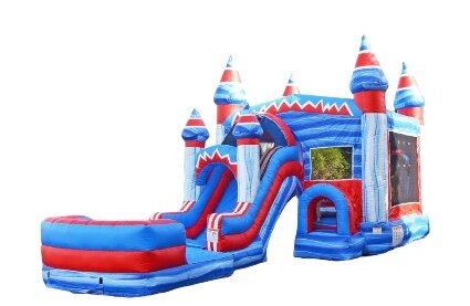 5 in 1 Flash Mega Front Loader Castle Combo Wet