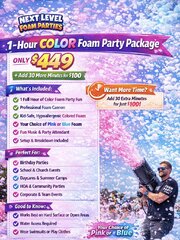 1-Hour Color Foam Party