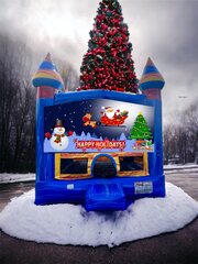 Happy Holidays Santa Melting Artic Bounce House 