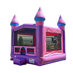  Pink and Purple Marble Castle Bounce House