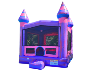  Pink and Purple Marble Castle Bounce House