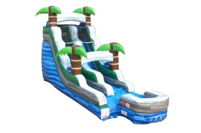 Tropical Water Slide Rental Fun