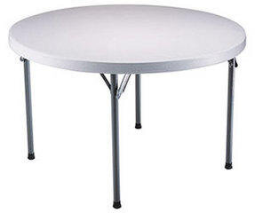 Tables -  White Round Resin 48